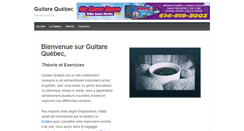 Desktop Screenshot of guitare-quebec.com