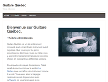 Tablet Screenshot of guitare-quebec.com